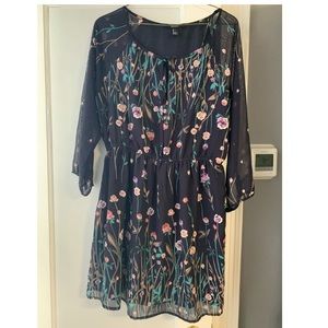 Long sleeve flower dress